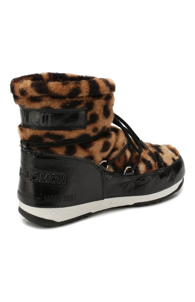 Комбинированные сапоги yves salomon x moon boot YVES SALOMON, арт. 20WAC705XXMERL, фото 4