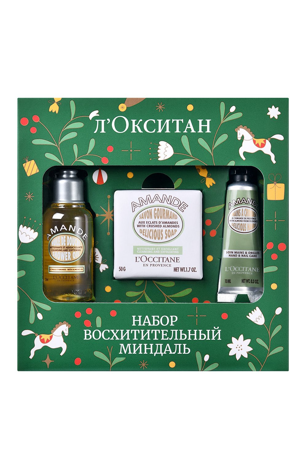 Набор "восхитительный миндаль" (50g+35+10ml) L`OCCITANE бесцветного цвета по цене 1250 руб., арт. 132585, фото 1 Набор "восхитительный миндаль" (50g+35+10ml) L`OCCITANE, арт. 132585, фото 1