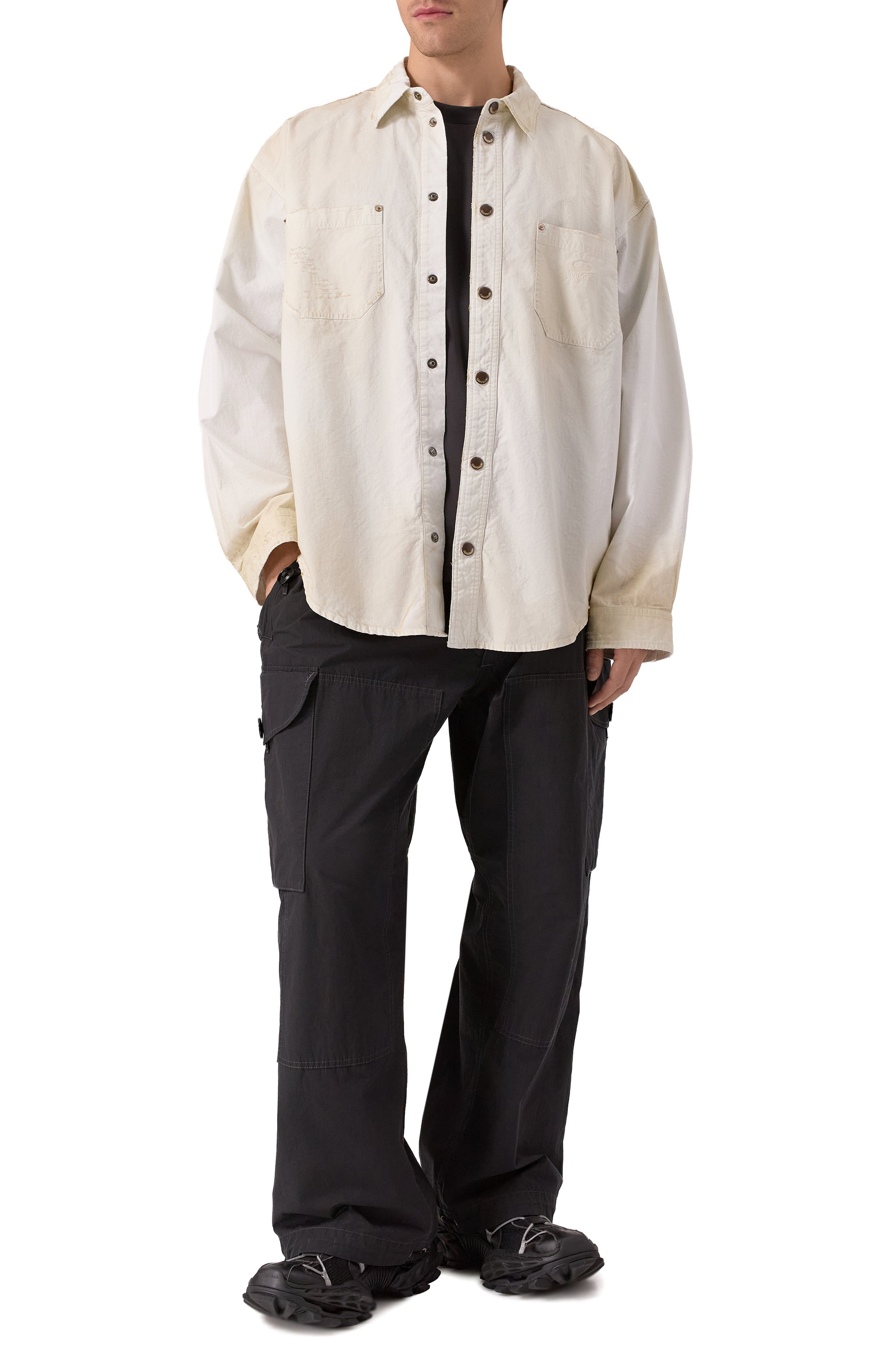 Хлопковая рубашка BALENCIAGA, арт. 831349/TSP01, фото 2