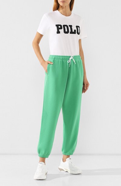 Хлопковая футболка POLO RALPH LAUREN белого цвета по цене 8375 руб., арт. 211744685, фото 2 Хлопковая футболка POLO RALPH LAUREN, арт. 211744685, фото 2