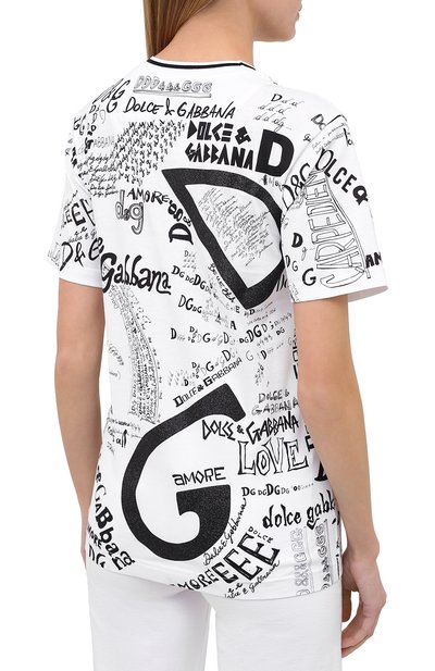 Хлопковая футболка DOLCE & GABBANA, арт. F8M66T/FI79G, фото 4