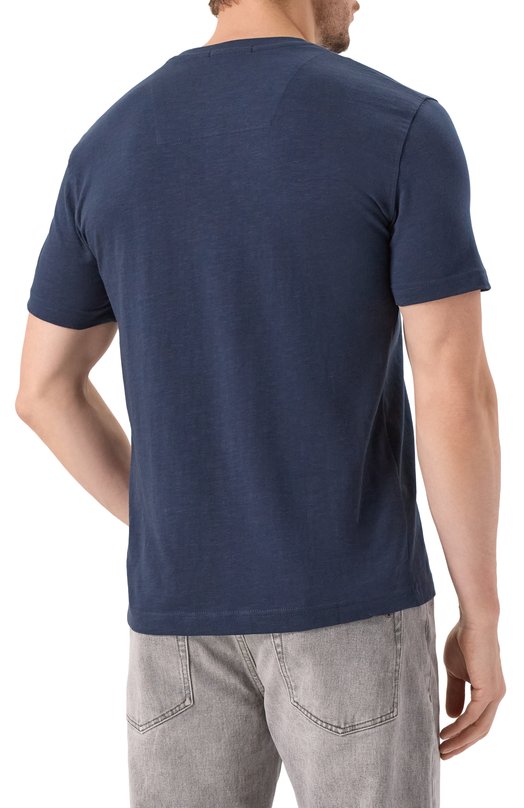 Хлопковая футболка Aeronautica Militare TS2472UJ00708 Синий  TS2472UJ00708 Фото 4