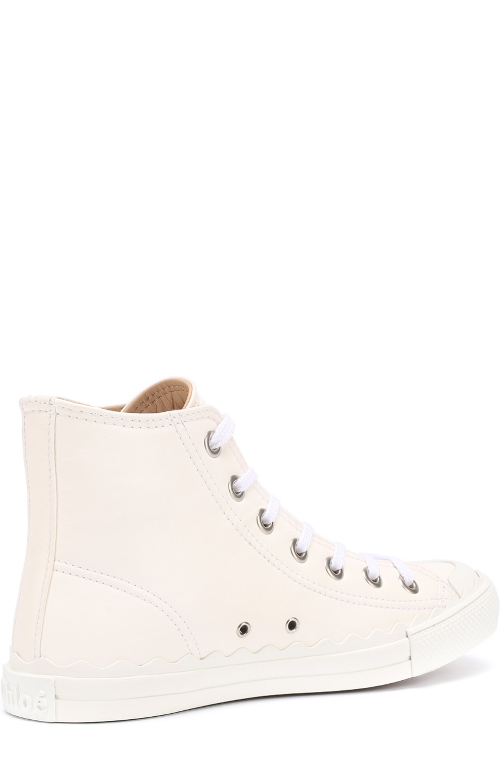 Высокие кожаные кеды lauren CHLOÉ, арт. CH27051/E84, фото 4