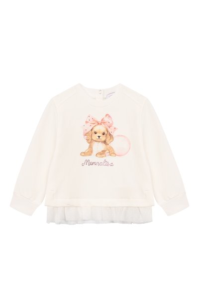 Хлопковый свитшот MONNALISA, арт. 39F607