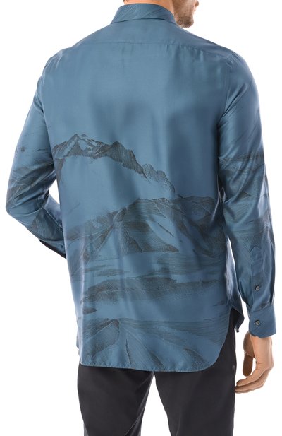 Шелковая рубашка ZILLI, арт. SP0I01M060024908F, фото 4