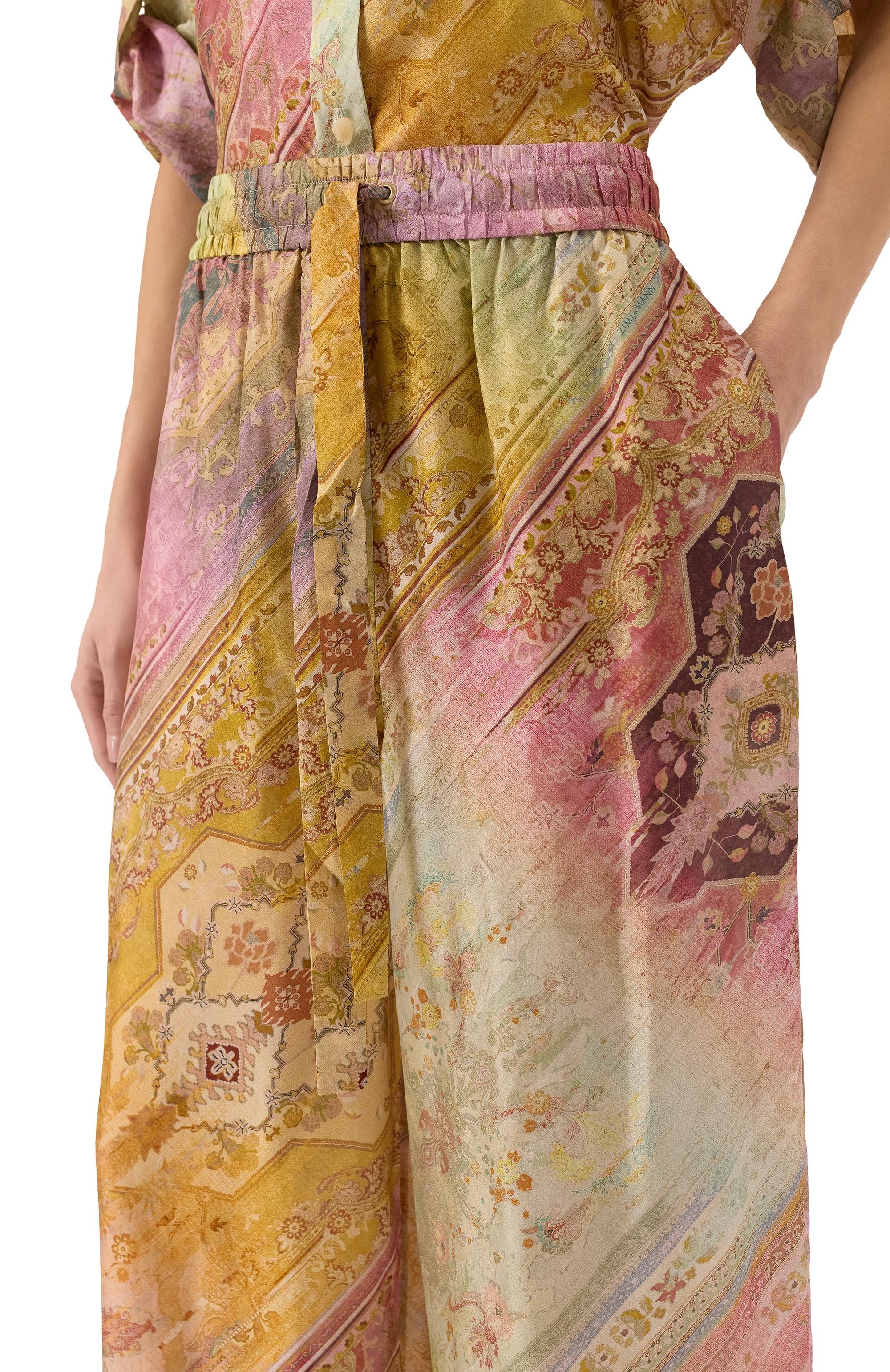 Шелковые брюки ZIMMERMANN, арт. 0679PRS253, фото 5