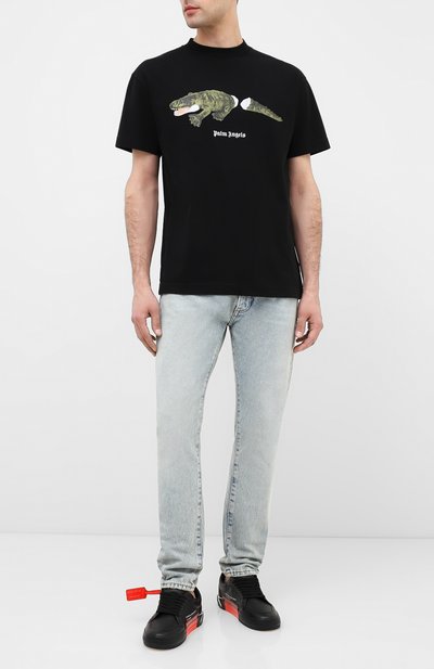 Хлопковая футболка PALM ANGELS, арт. PMAA001E20JER0131055, фото 2