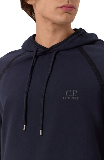 Хлопковое худи C.P. COMPANY, арт. 18CMSS039A002246G, фото 5