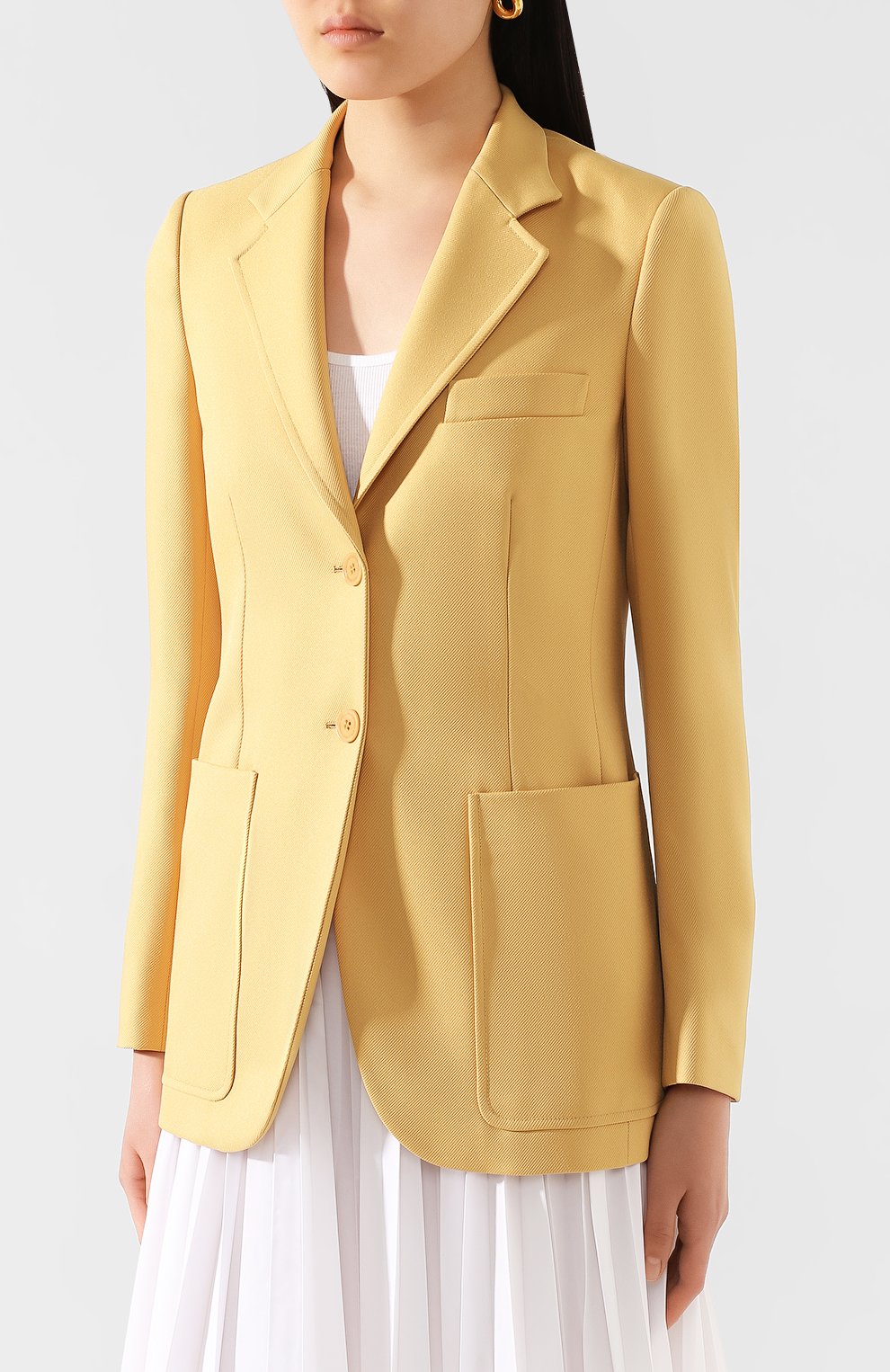 Двубортный жакет STELLA MCCARTNEY бежевого цвета по цене 99000 руб., арт. 601048/S0A36, фото 3 Двубортный жакет STELLA MCCARTNEY, арт. 601048/S0A36, фото 3