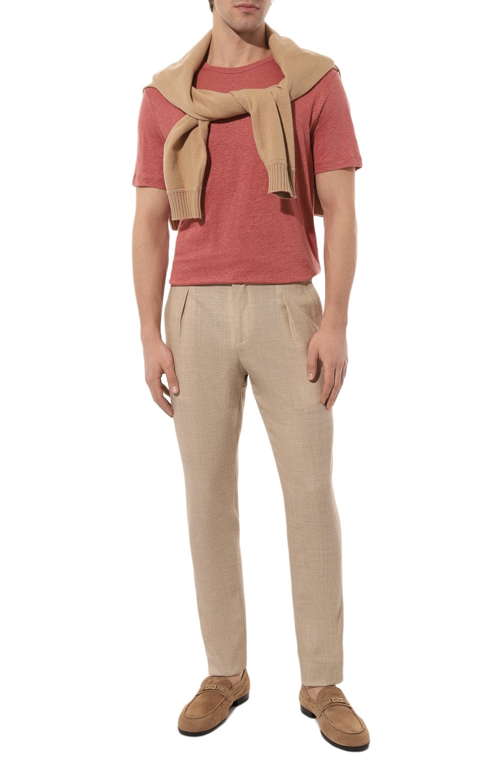 Шерстяные брюки MARCO PESCAROLO бежевого цвета по цене 59600 руб., арт. CHIAIA/4718, фото 2 Шерстяные брюки MARCO PESCAROLO, арт. CHIAIA/4718, фото 2