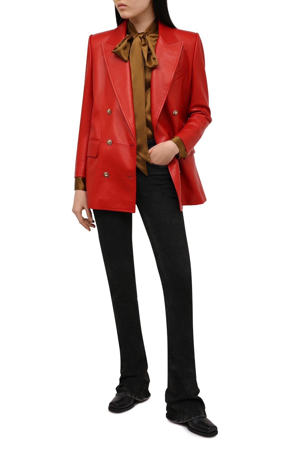 Кожаный жакет SAINT LAURENT, арт. 648330/Y50A2, фото 2