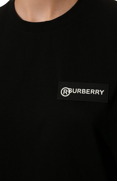 Хлопковая футболка BURBERRY, арт. 8024545, фото 5