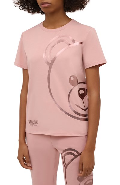 Хлопковая футболка MOSCHINO, арт. A1903/9010, фото 3