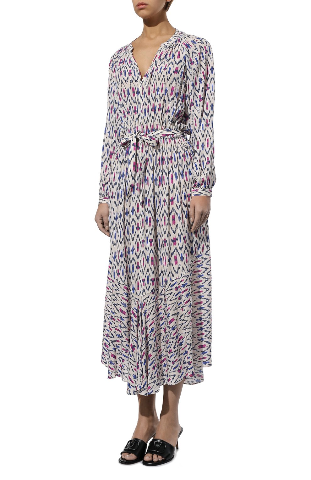 Платье из вискозы ISABEL MARANT ETOILE кремового цвета по цене 69950 руб., арт. R02113-22P029E/ARBELA, фото 3 Платье из вискозы ISABEL MARANT ETOILE, арт. R02113-22P029E/ARBELA, фото 3