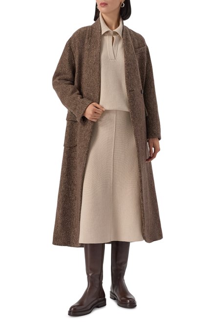 Женский поло из кашемира и шерсти AGNONA, арт. K310038E/4E080NE