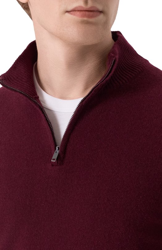 Джемпер из шерсти и кашемира Daniele Fiesoli DF0038 Бордовый  DF0038 Фото 5