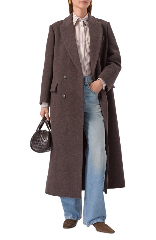 Пальто из шерсти и кашемира Brunello Cucinelli MD5329893 Коричневый  MD5329893 Фото 2