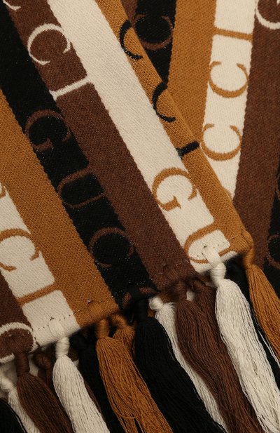 Шарф из шерсти и хлопка GUCCI, арт. 634166 4GB22, фото 4