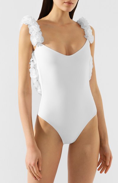 Слитный купальник LA REVECHE белого цвета по цене 22950 руб., арт. NABILA INTER0 BIANC0, фото 2 Слитный купальник LA REVECHE, арт. NABILA INTER0 BIANC0, фото 2