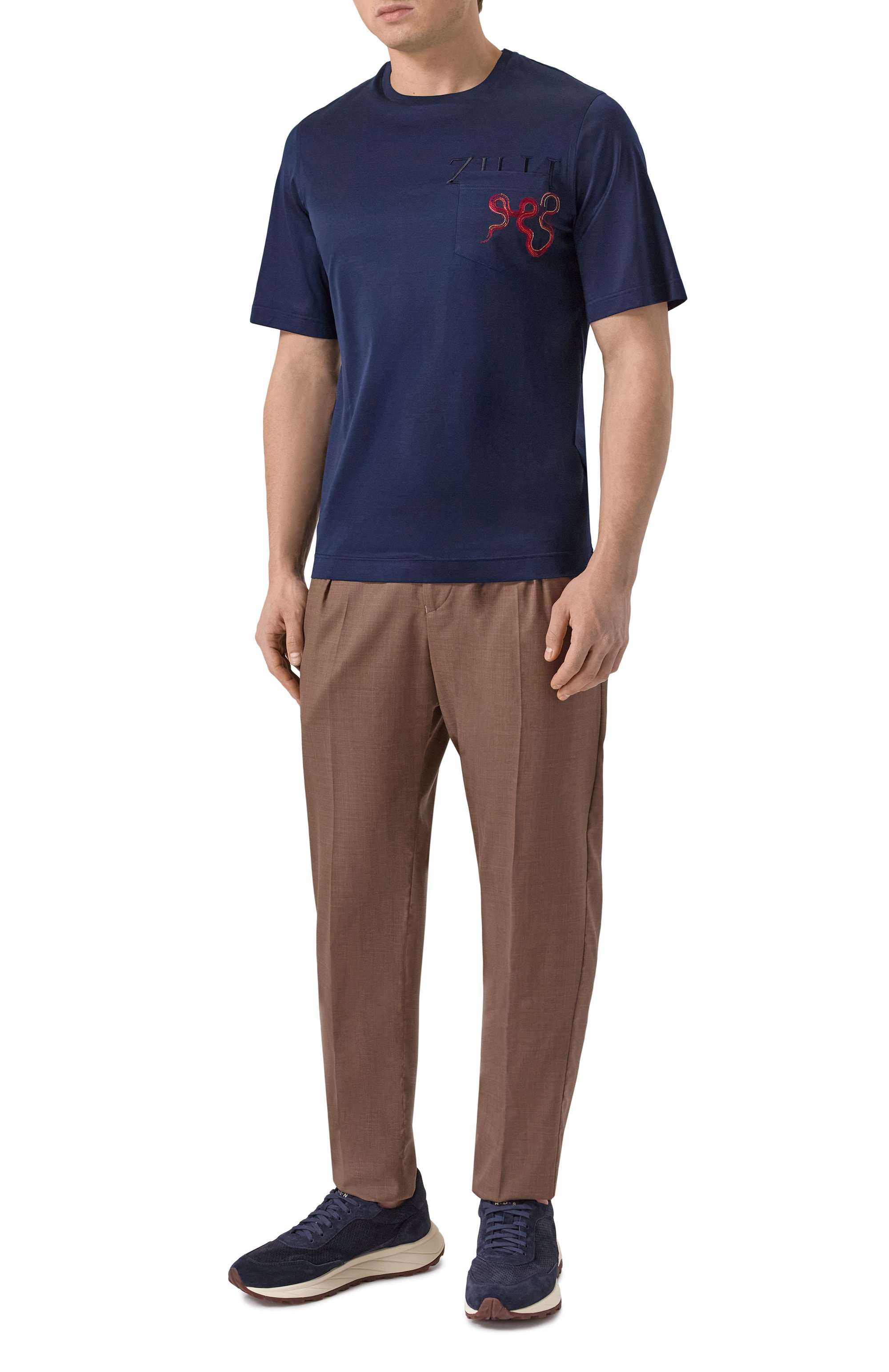Хлопковая футболка ZILLI, арт. TSR03IM0100VSNAK0, фото 2