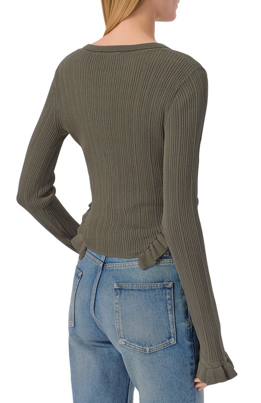 Кардиган из вискозы Blumarine 4M222A/F18753 Зелёный  4M222A/F18753 Фото 4