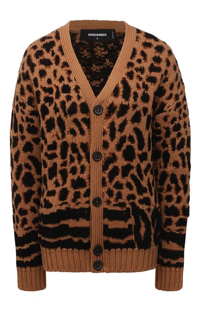 Женский кардиган из хлопка и шерсти DSQUARED2, арт. S75HA1099/S17928