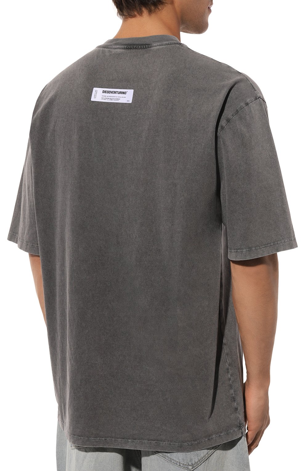 Хлопковая футболка DIEGO VENTURINO, арт. D3W4DVTS0BASIC-3, фото 4