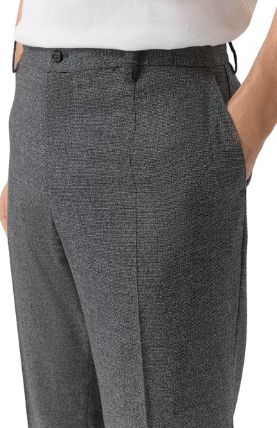 Брюки из шерсти и шелка DOLCE & GABBANA, арт. GYZMHT/FMCA0, фото 5