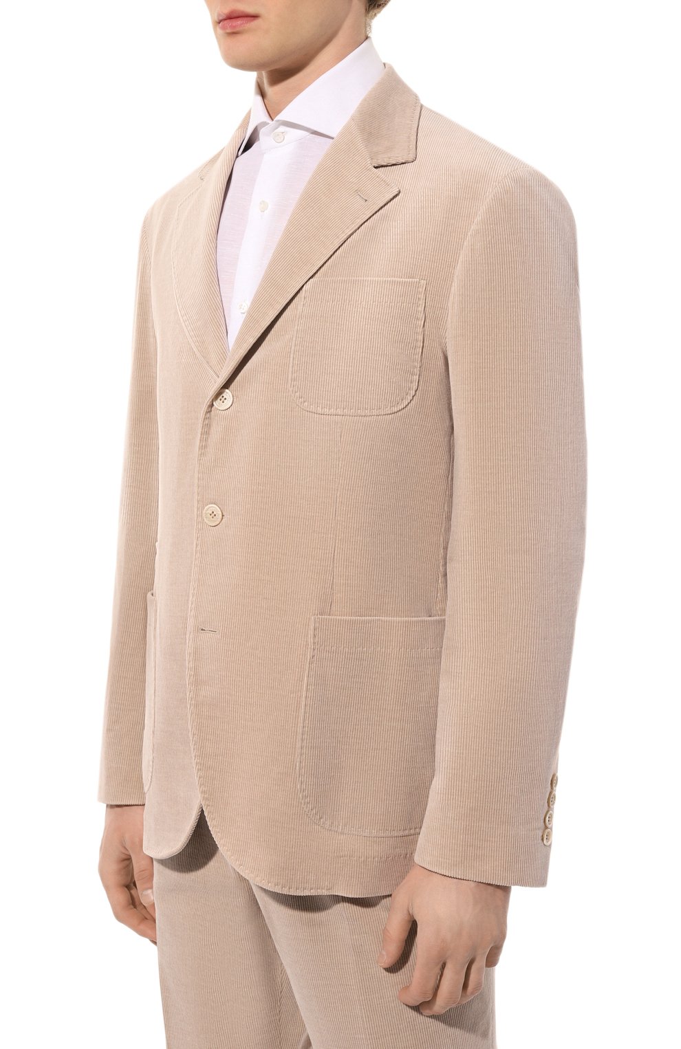 Вельветовый костюм BRUNELLO CUCINELLI бежевого цвета по цене 543000 руб., арт. MQ435LBNH, фото 2 Вельветовый костюм BRUNELLO CUCINELLI, арт. MQ435LBNH, фото 2