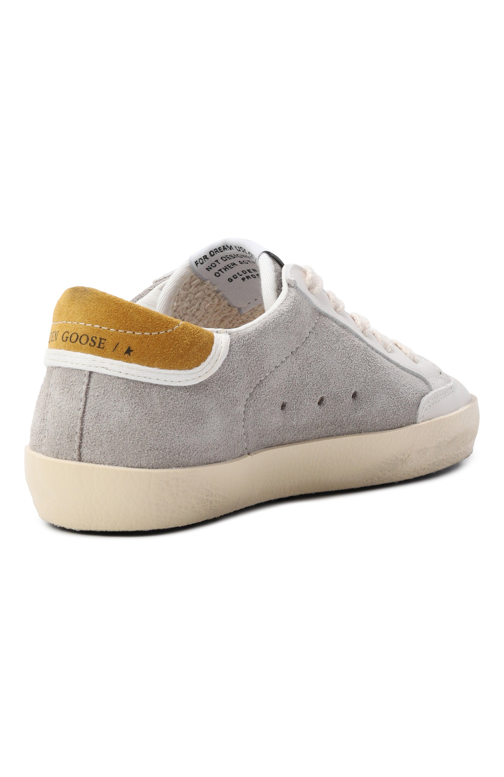 Замшевые кеды super-star GOLDEN GOOSE DELUXE BRAND серого цвета по цене 29950 руб., арт. GYF00107.F008032, фото 3 Замшевые кеды super-star GOLDEN GOOSE DELUXE BRAND, арт. GYF00107.F008032, фото 3