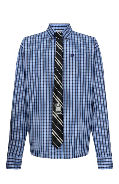 Мужская хлопковая рубашка VETEMENTS, арт. ME76SH035N/26124 P0PLIN