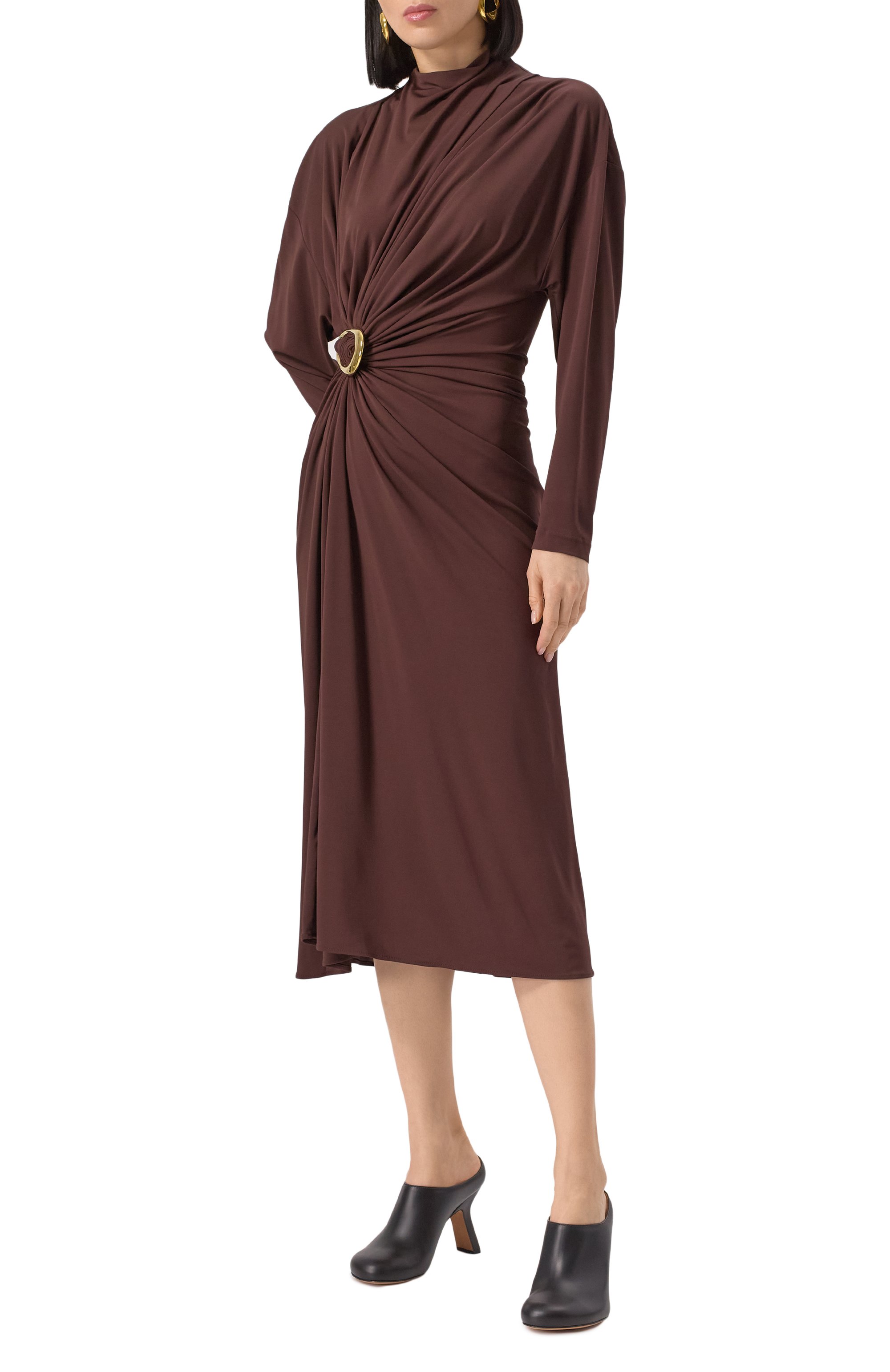 Платье из вискозы BOTTEGA VENETA, арт. 810000/V4YX0, фото 3