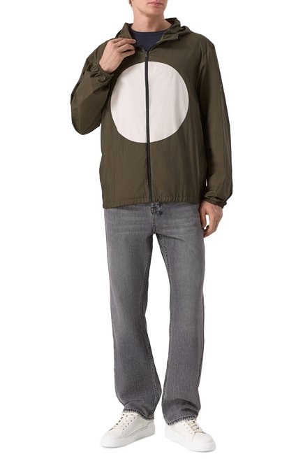 Мужская куртка 5 moncler craig green MONCLER GENIUS хаки цвета, арт. 1A00004/M1720 | Фото 2 (Драгоценные камни: Проставлено; Рукава: Длинные; Длина (верхняя одежда): Короткие; Материал сплава: Проставлено; Материал внешний: Синтетический материал)