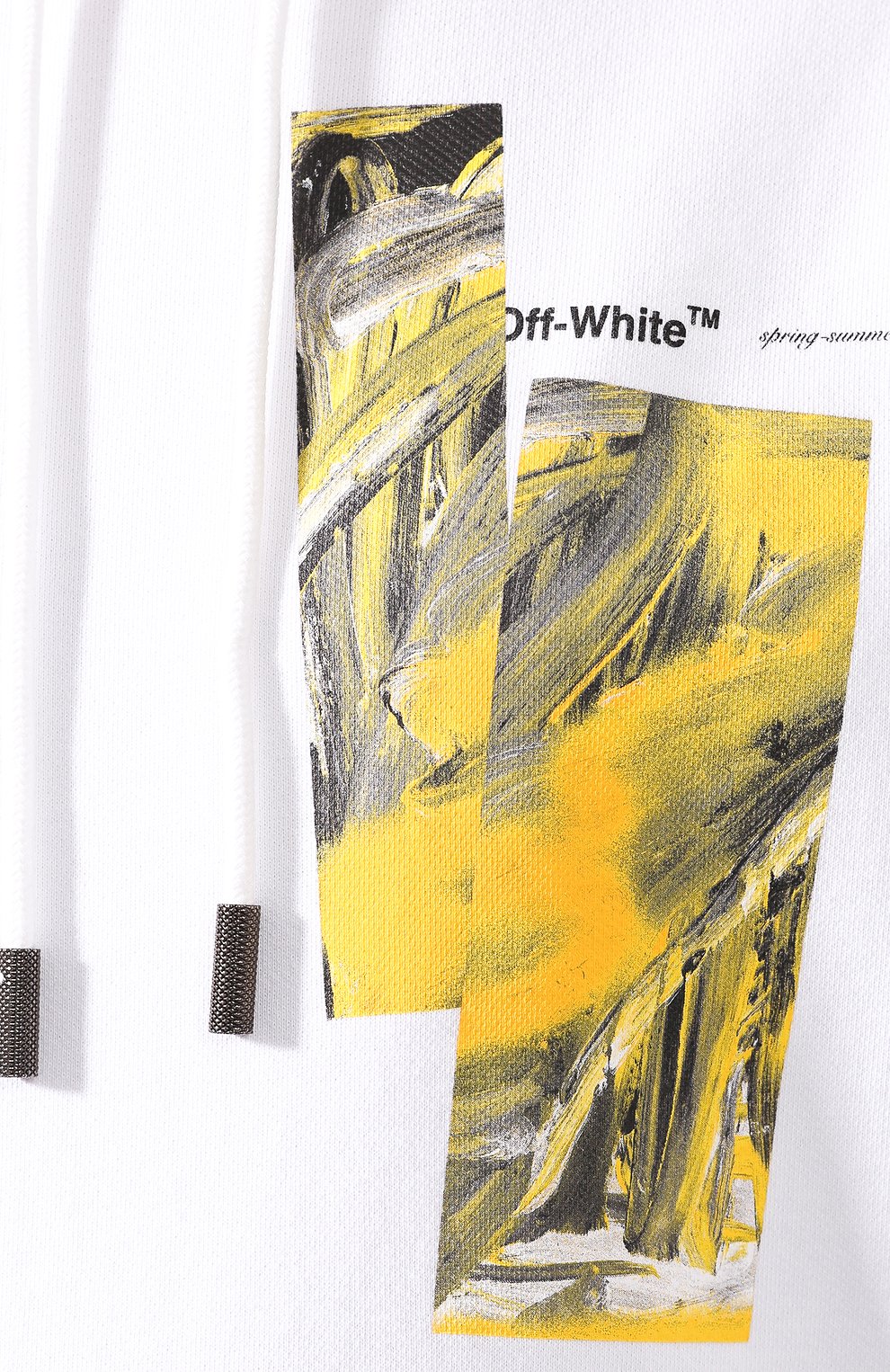 Хлопковое худи OFF-WHITE белого цвета по цене 43650 руб., арт. 0WBB035S20FLE0010118, фото 5 Хлопковое худи OFF-WHITE, арт. 0WBB035S20FLE0010118, фото 5