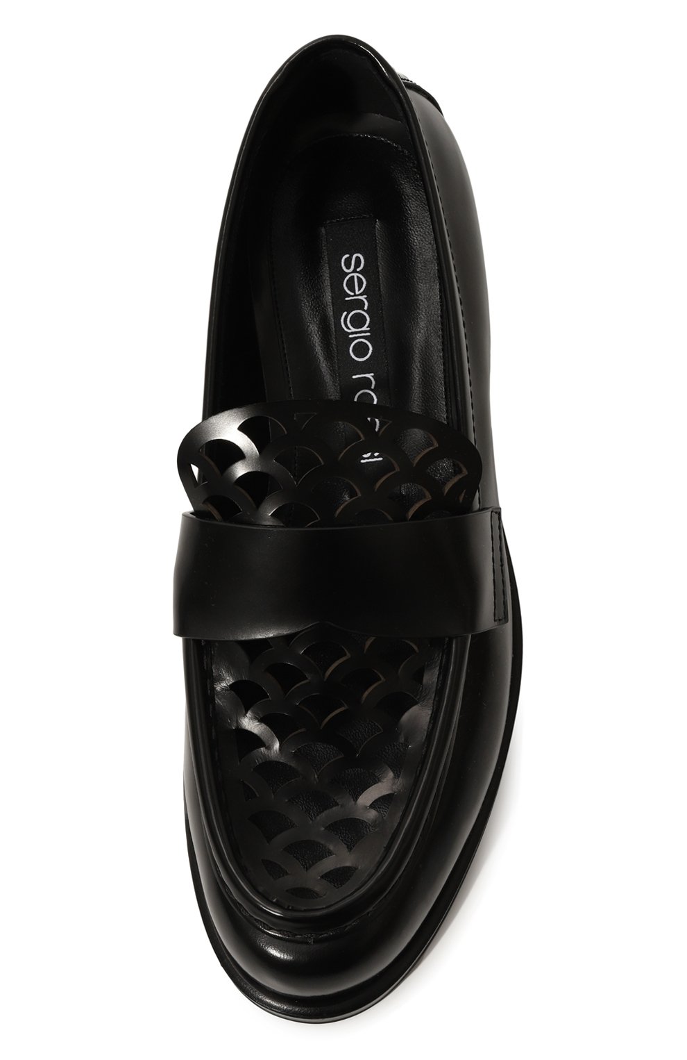 Кожаные лоферы sr mermaid SERGIO ROSSI черного цвета по цене 87550 руб., арт. B09730/MMVA11, фото 6 Кожаные лоферы sr mermaid SERGIO ROSSI, арт. B09730/MMVA11, фото 6