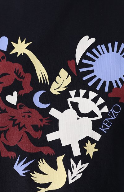 Хлопковая футболка KENZO, арт. FA52TS9614W8, фото 5