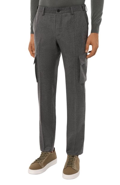 Шерстяные брюки-карго CORNELIANI, арт. 944L02-9418111, фото 3