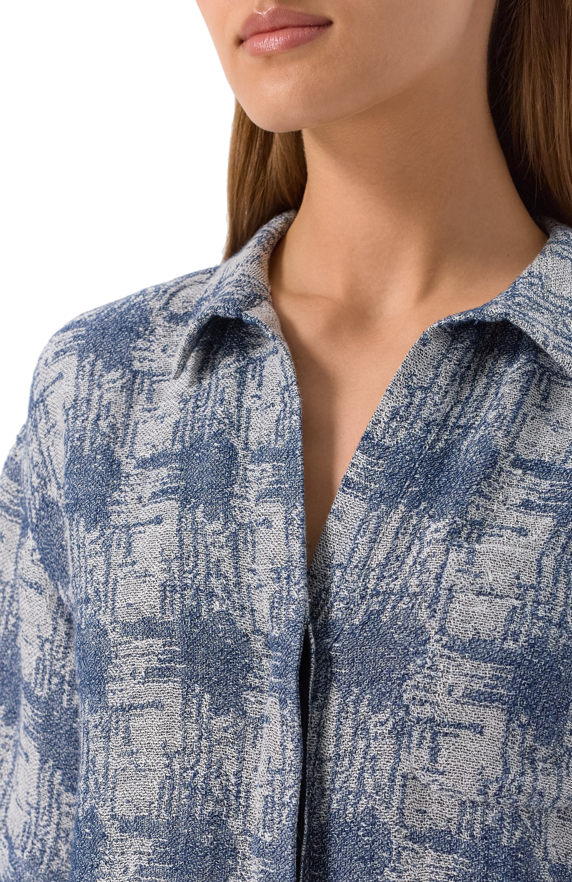 Льняная рубашка EMPORIO ARMANI, арт. EW000871/AF12524, фото 5