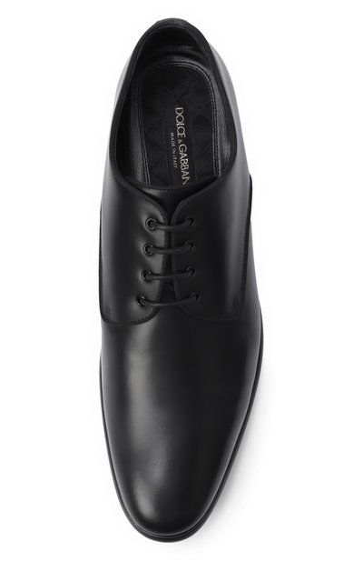Кожаные дерби raffaello DOLCE & GABBANA черного цвета по цене 68350 руб., арт. A10703/A1203, фото 5 Кожаные дерби raffaello DOLCE & GABBANA, арт. A10703/A1203, фото 5