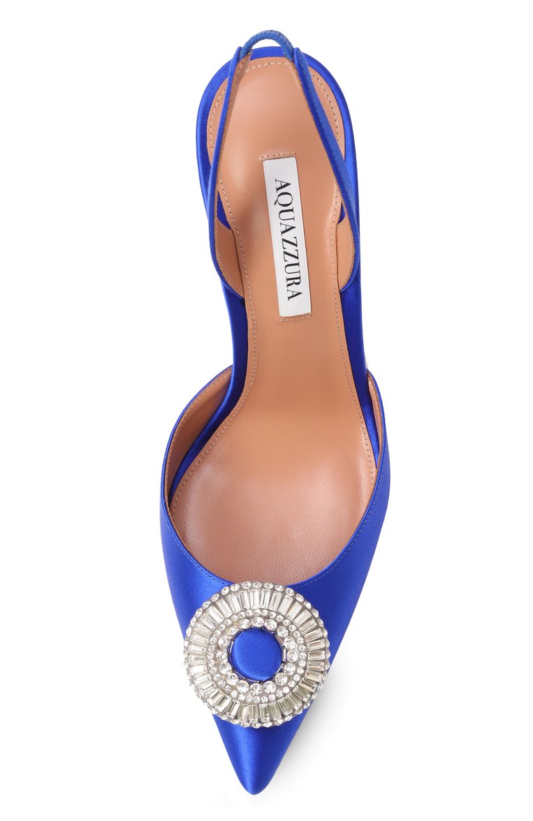 Текстильные туфли crystal hoop 105 AQUAZZURA, арт. CYPHIGL0/SAT, фото 1