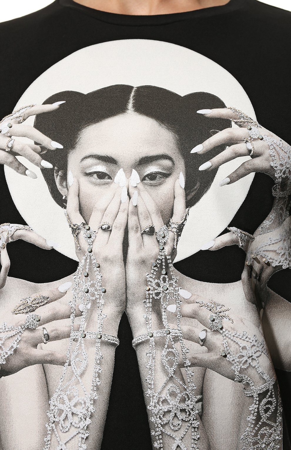 Хлопковая футболка RH45 черного цвета по цене 16300 руб., арт. LS02-I, фото 5 Хлопковая футболка RH45, арт. LS02-I, фото 5