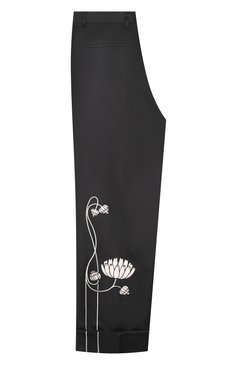 Шелковые брюки PRADA, арт. P205E-1XZY-F0967-202, фото 2