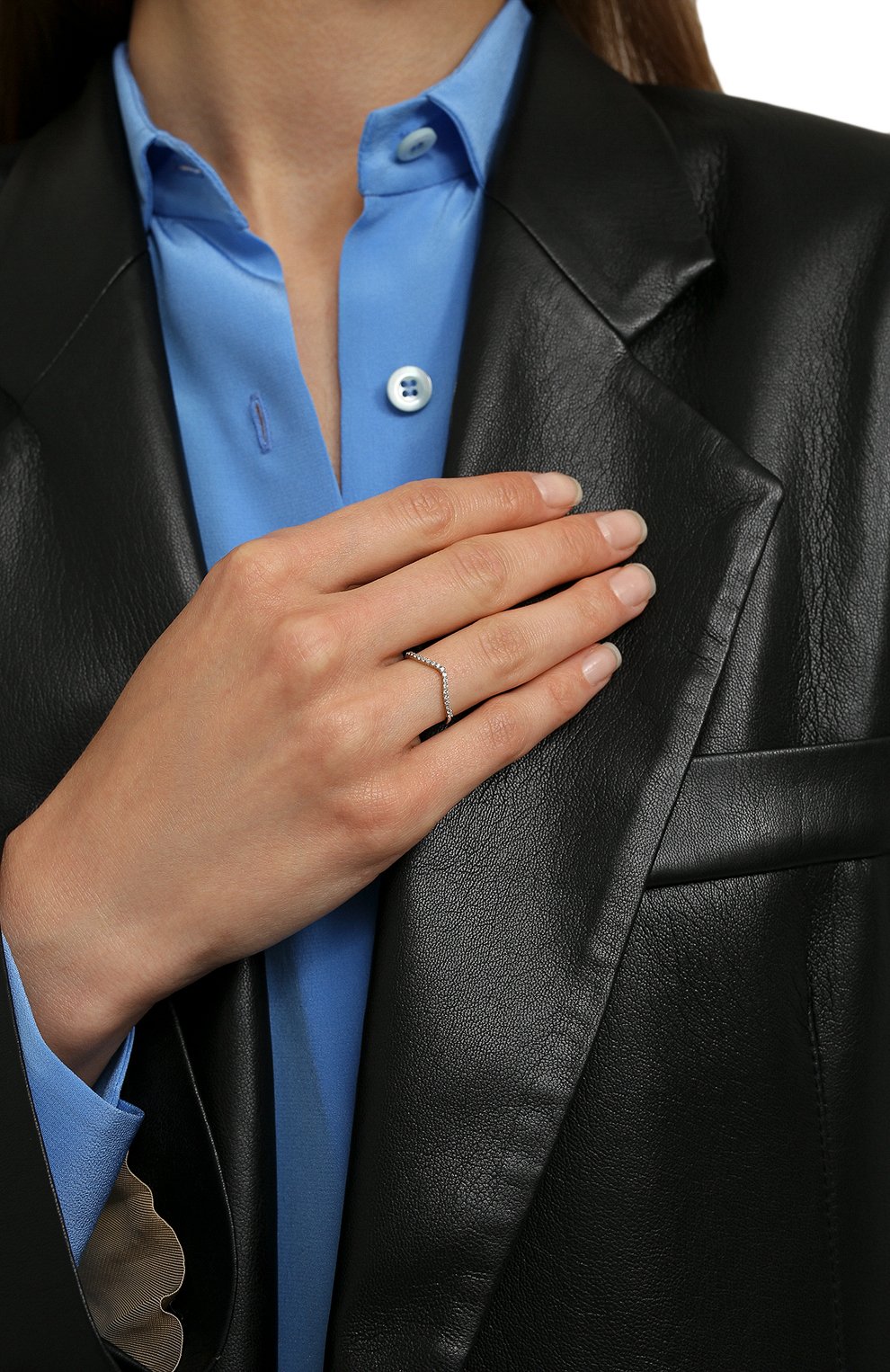 Кольцо-волна с цирконами MOONKA, арт. tr-wr-r, фото 2