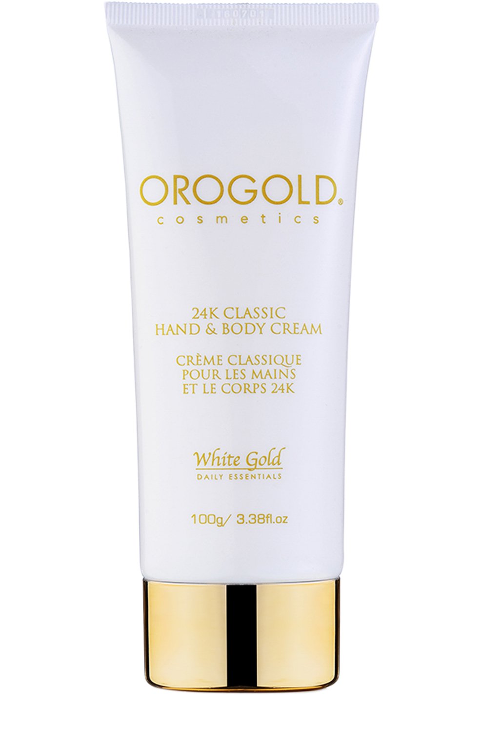 Крем для рук и тела white gold 24k (100g) OROGOLD COSMETICS бесцветного цвета по цене 1900 руб., арт. 1977785698083, фото 1 Крем для рук и тела white gold 24k (100g) OROGOLD COSMETICS, арт. 1977785698083, фото 1