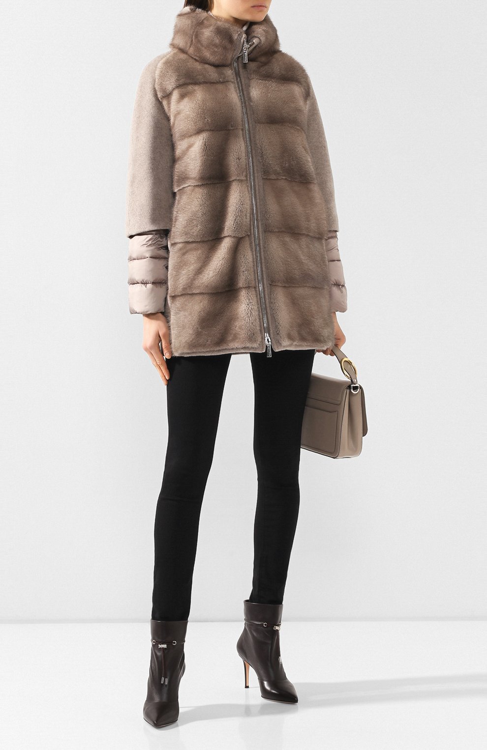 Пальто с меховой отделкой MOORER, арт. ANTI0PE-KAS/A19D170KASH, фото 2