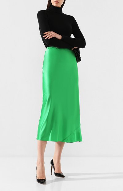 Юбка-миди DOROTHEE SCHUMACHER зеленого цвета по цене 42700 руб., арт. 549102/SHIMMERING MYSTERY, фото 2 Юбка-миди DOROTHEE SCHUMACHER, арт. 549102/SHIMMERING MYSTERY, фото 2