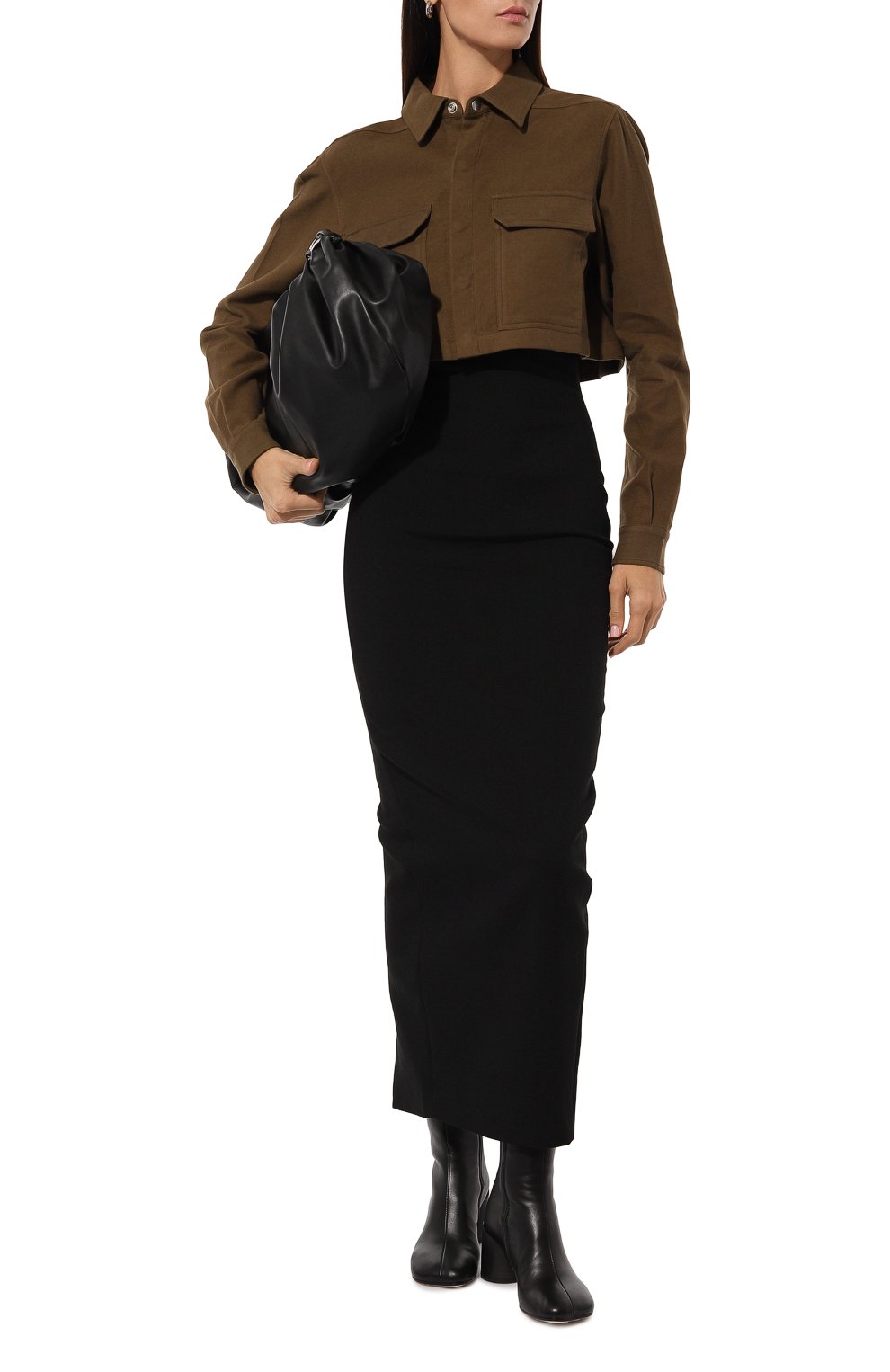 Хлопковая рубашка RICK OWENS, арт. RP02D3245/FL, фото 2