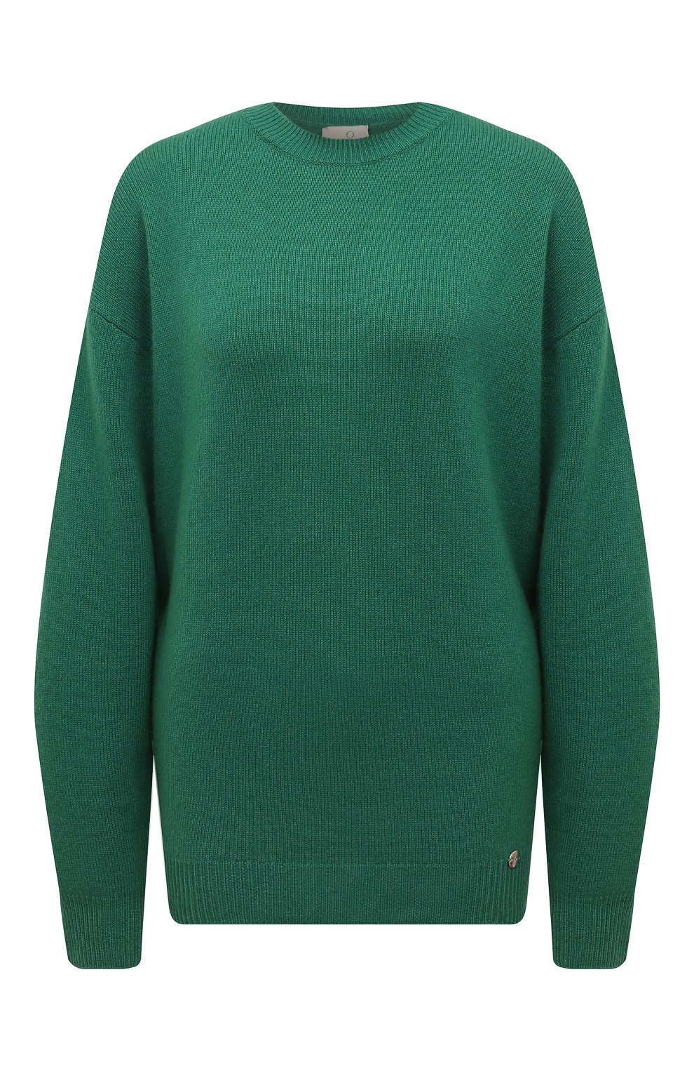 Кашемировый пуловер OLOLOL зеленого цвета по цене 54000 руб., арт. OLKN014/500/W23, фото 1 Кашемировый пуловер OLOLOL, арт. OLKN014/500/W23, фото 1