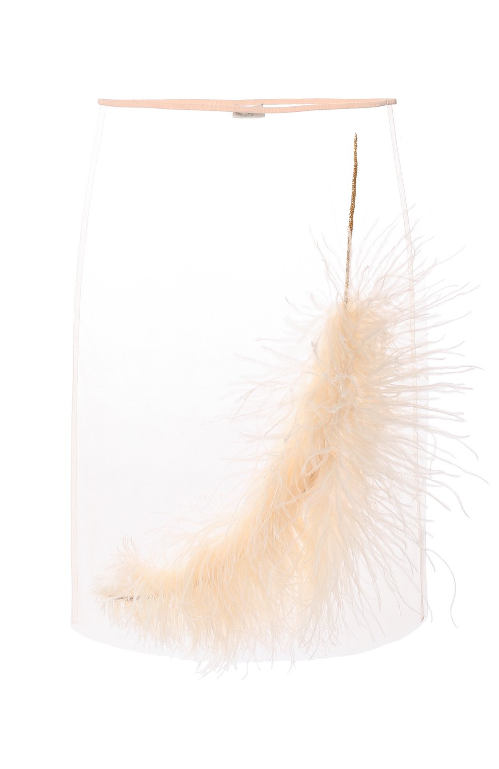 Юбка с отделкой перьями DRIES VAN NOTEN, арт. 201-10892-9305, фото 1