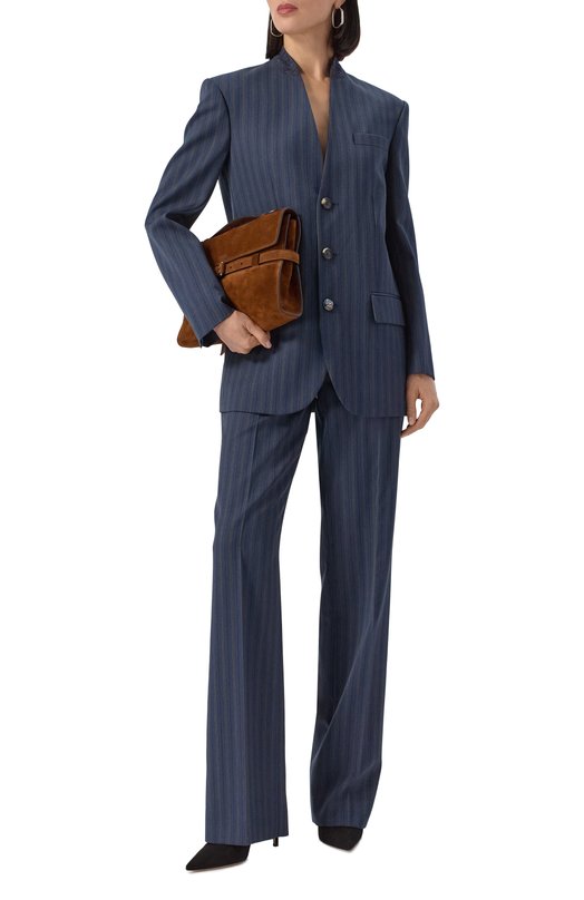 Шерстяной жакет Moschino A0503/5536 Синий  A0503/5536 Фото 2